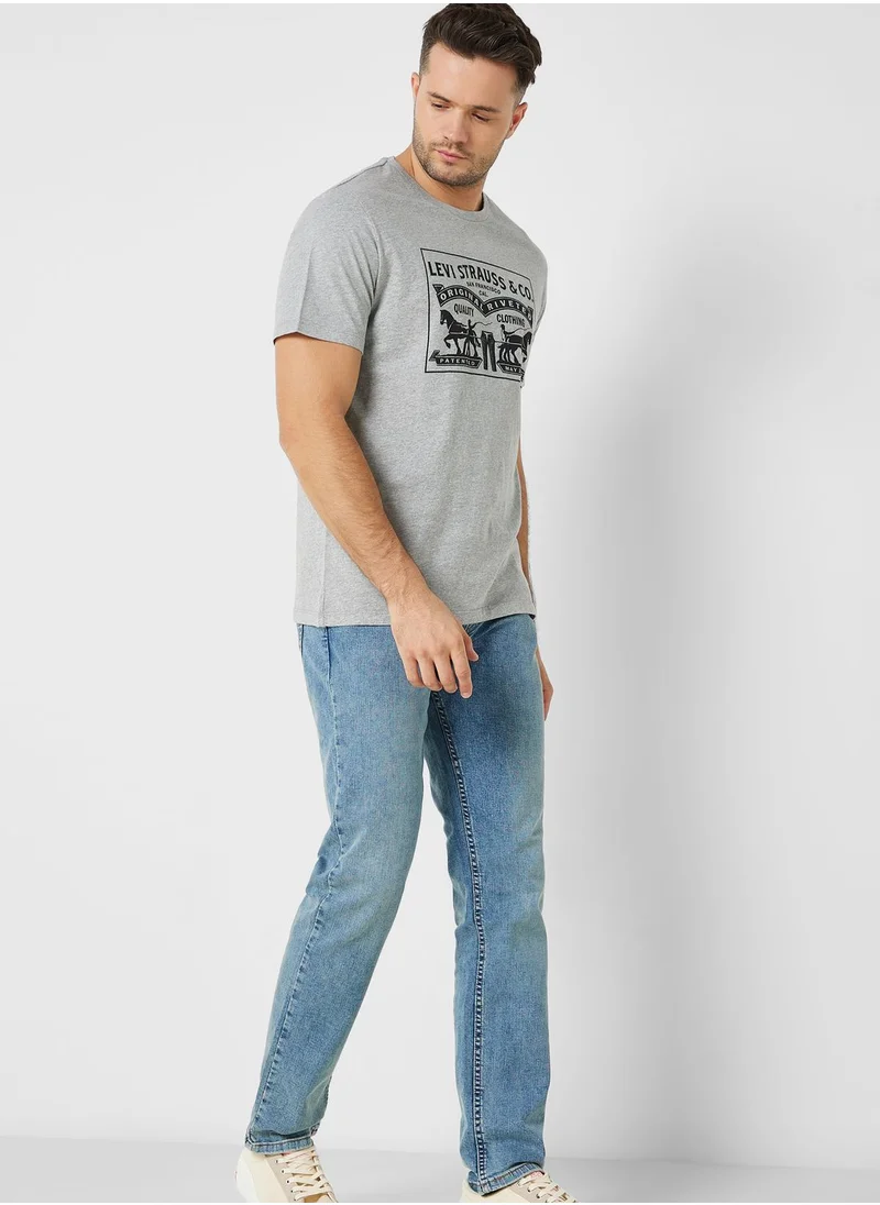 Levi's Light Wash Straight Fit Jeans