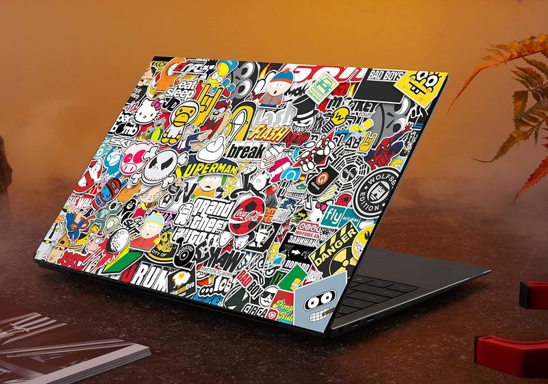 WALLTON - Sticker HD Quality Vinyl Laptop Skin Decal/Sticker Protector, Fits Dell, Hp, Lenovo, Toshiba, Acer, ASUS and for All Models Up to 11.6" - 15.6" Inch, Pack of 1 - Image 1