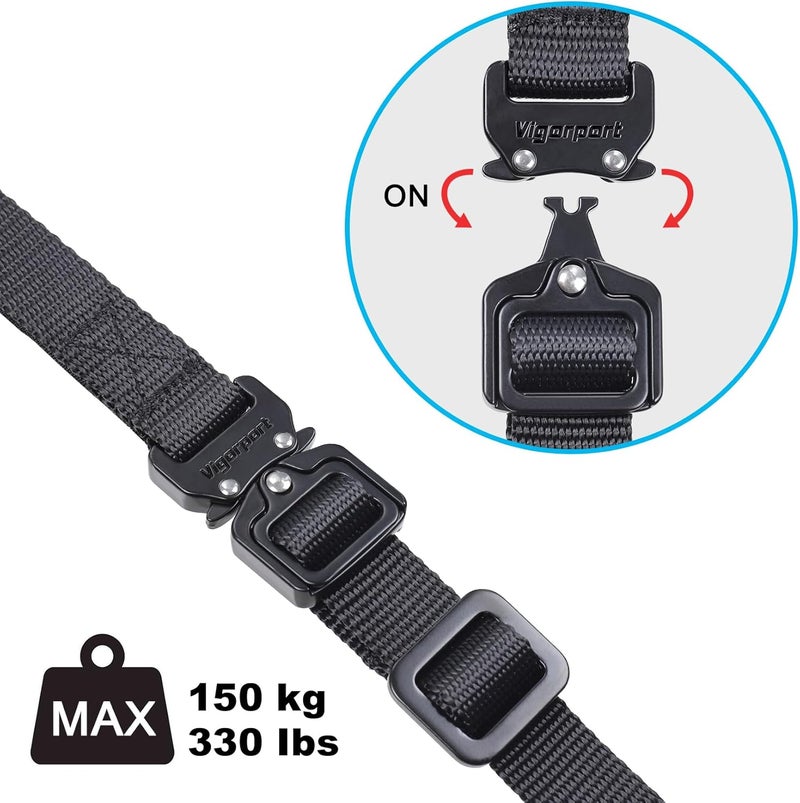 Vigorport Luggage Straps, Metal Luggage Connector Straps for Suitcases Add A Bag and Connect Your 2 Suitcases Together Adjustable Attachment Accessories Belts (0.75" Width Small Size) - Image 2