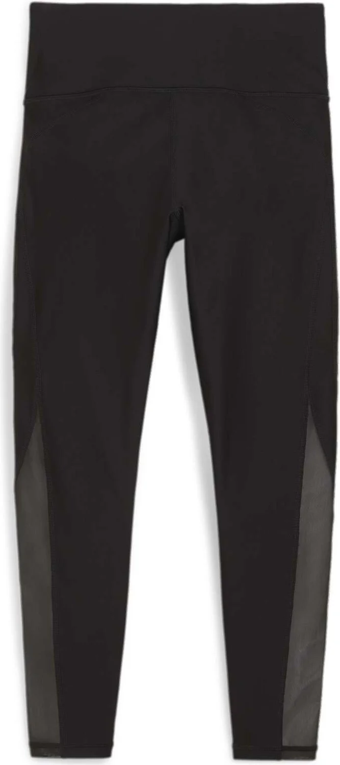 PUMA Women Black Fit Eversculpt Mesh Fashion Hw 7/8 Tight Black Women's Tights