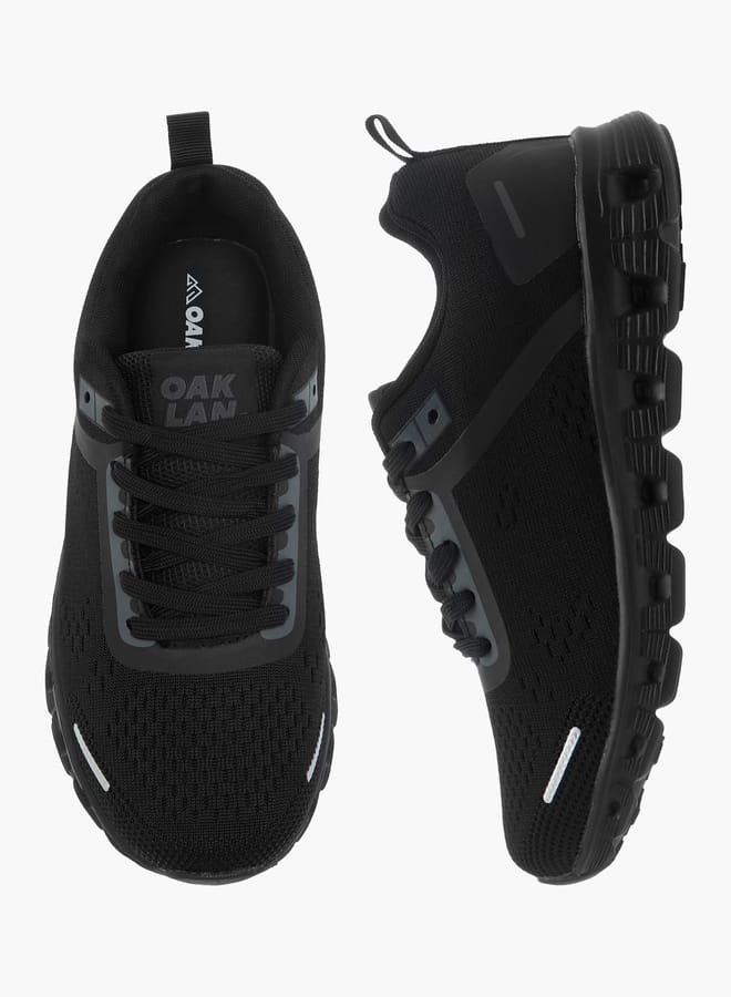 Oaklan by Shoexpress Women's Textured Sports Shoes with Lace-Up Closure  - Image 2
