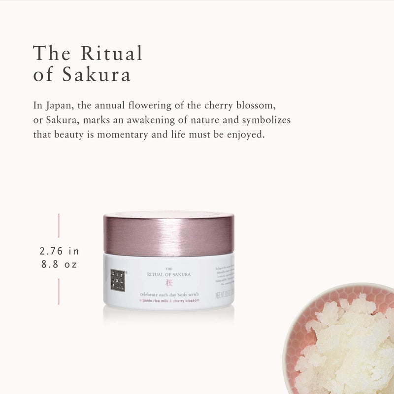 Rituals The Ritual of Sakura Body Scrub Unisex 8.8 oz - Image 3