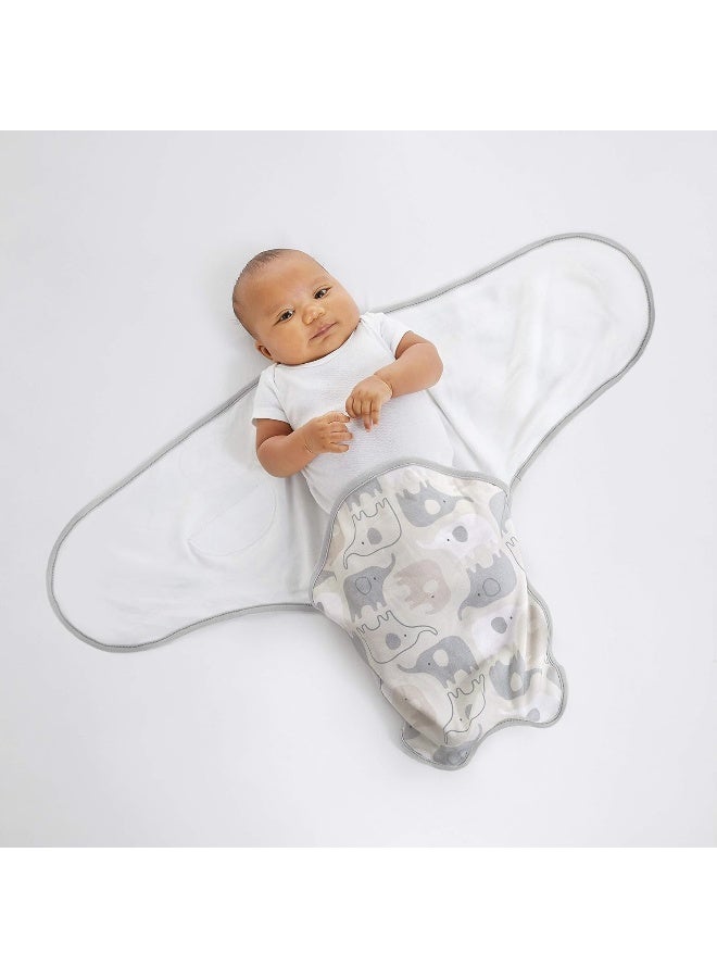 ingenuity Ingenuity Farewell Fuss Adjustable Easy-Wrap 2-pk Baby Swaddle Set - Grazer  - Image 3