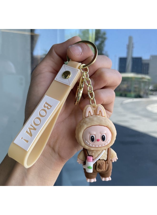 NIBEMINENT LABUBU Keychains, Cute Figurines, Student Schoolbag Pendants And Gifts 