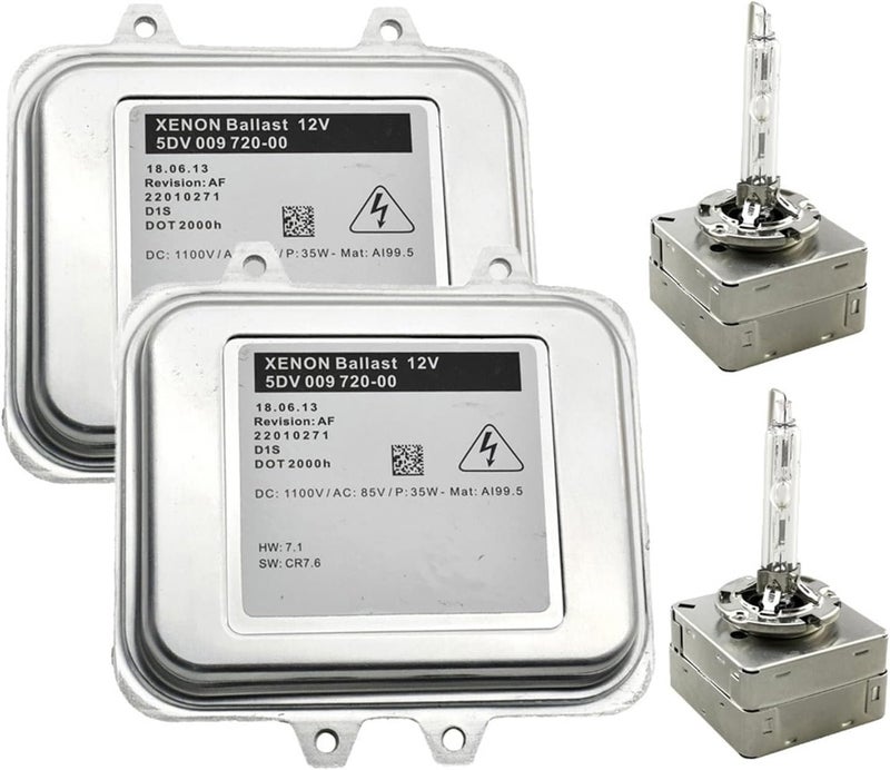 QASULER Xenon Ballast Control Unit and D1S Bulb Set - Image 1