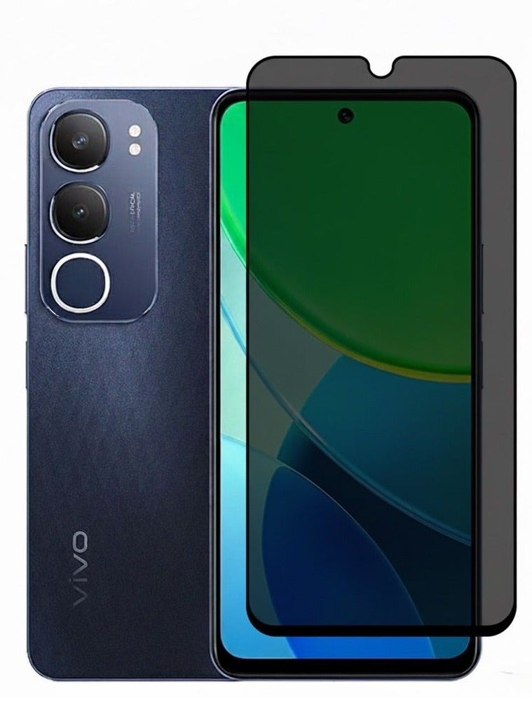 أوريجنال واقي شاشة الخصوصية لهاتف VIVO Y19S - زجاج مقسّى مضاد للكهرباء الساكنة مع خصوصية ESD، صلابة 9H، مضاد للتجسس، مقاوم للغبار، ملمس فائق النعومة - Image 1