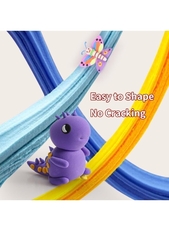 FIRST PRO Magic Clay 36 Color Non Toxic Air Dry Clay Set for Kids Modeling and Sculpting Play Dough Kit for Creative Art Projects best for kids Gift - Image 5