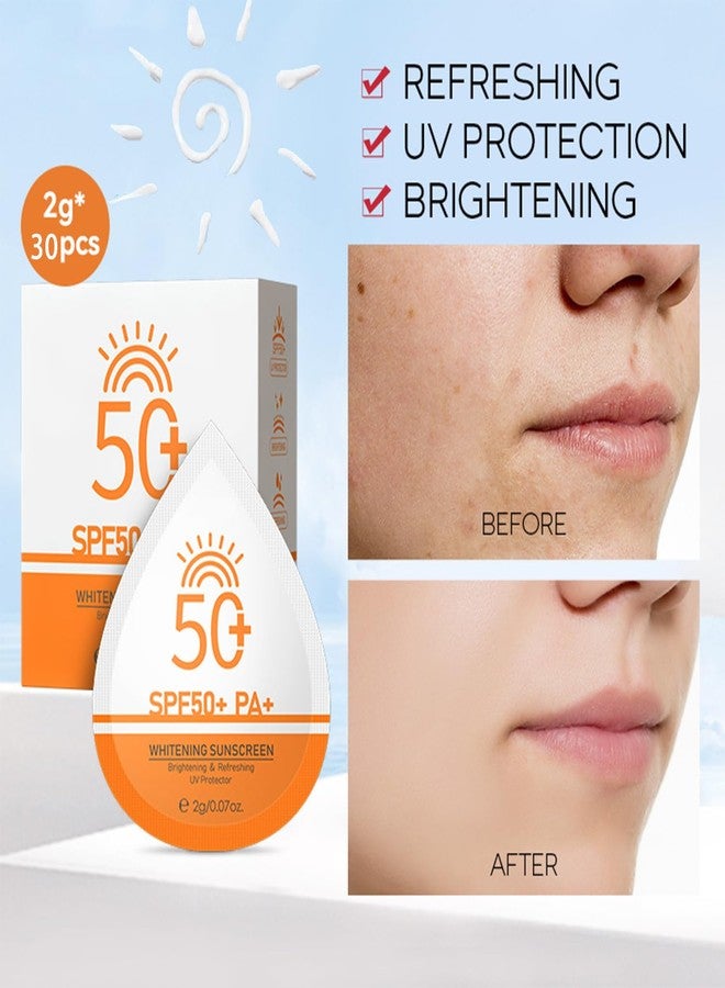 ZARICS Mini Sunscreen Bulk, 30 Pcs SPF 50+ Mini Sunscreen Travel Size For Face & Body, Sunscreen Packets Party Favor, Bulk Sun screen, Waterproof & Non-Greasy, Perfect for Thank You Gifts & Beach Must Haves - Image 5
