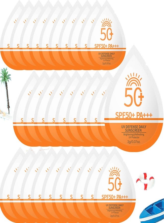 ZARICS Mini Sunscreen Bulk, 30 Pcs SPF 50+ Mini Sunscreen Travel Size For Face & Body, Sunscreen Packets Party Favor, Bulk Sun screen, Waterproof & Non-Greasy, Perfect for Thank You Gifts & Beach Must Haves - Image 1