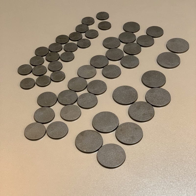 N.C NC EBCO 50Pcs Mix Round Plastic Model Bases 25mm/32mm/40mm for Gaming Miniatures or Wargames Role Playing Board Game Figure Toy - Image 2