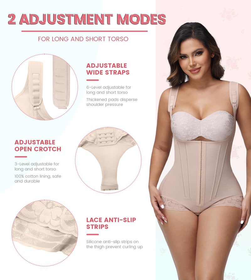SHAPSHE Fajas Colombianas Postparto Para Mujer Body Shaper Tummy Control Abdomen Postpartum Plus Size C Section Workout Faja Shapewear Waist Trainer Cincher Corset for Women Butt Lifting Cream - Image 5