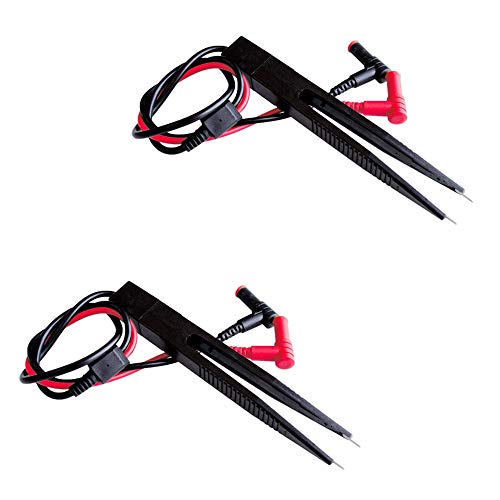 Comidox 2PCS SMD LCR Chip Test Clip Capacitance Inductor Resistance Test Clip Meter Lead Probe Multimeter Tweezer - Image 1