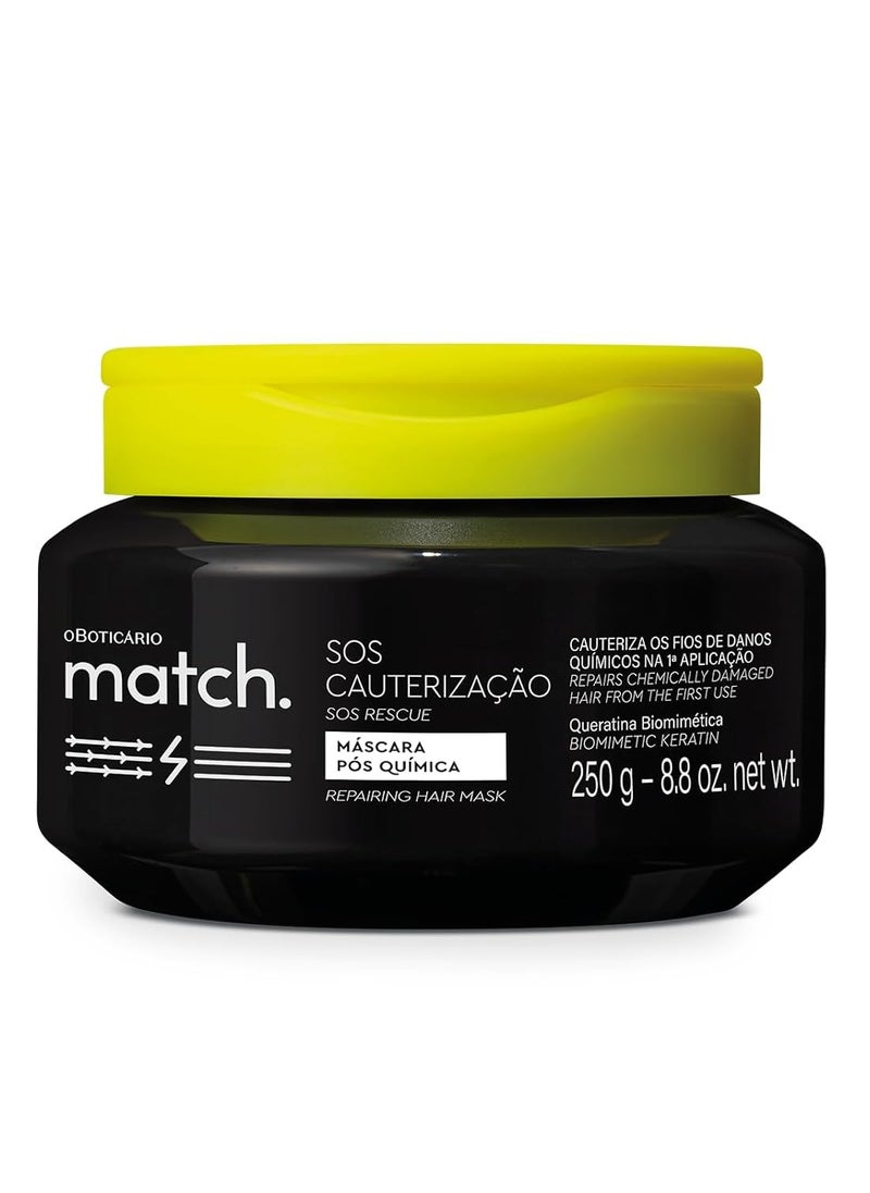 oBoticario - oBoticario Match SOS Rescue Repairing Hair Mask 250 g - Image 1