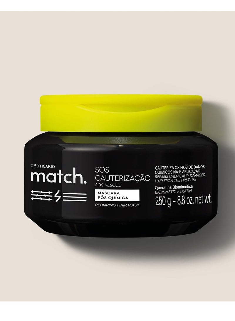 oBoticario - oBoticario Match SOS Rescue Repairing Hair Mask 250 g - Image 1