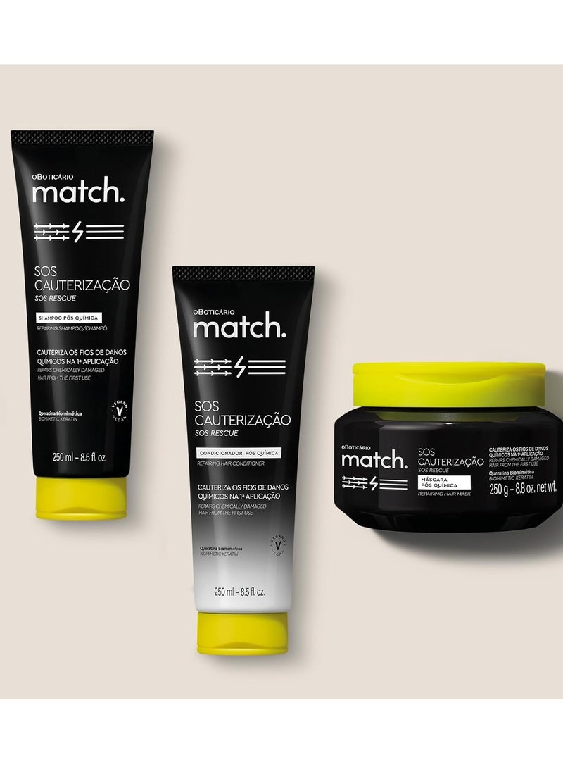 oBoticario - oBoticario Match SOS Rescue Repairing Hair Mask 250 g - Image 1