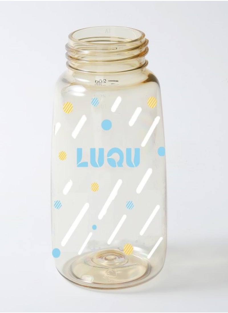 LuQu Feeding Bottle PPSU With Handle-200ml-Blue-Pack of 2  - Image 4