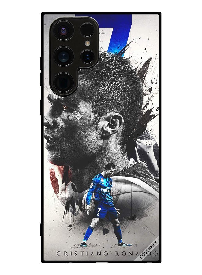 Covernex Protective Case Cover For Samsung Galaxy S23 Ultra Cristiano Ronaldo Wallpaper - Image 1