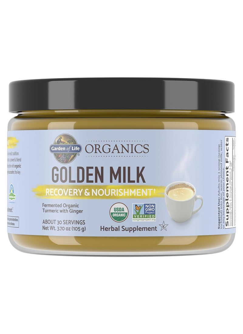 Garden of Life - Organics Golden Milk Recovery And Nourishment 3.7Oz 105G Powder - Image 1