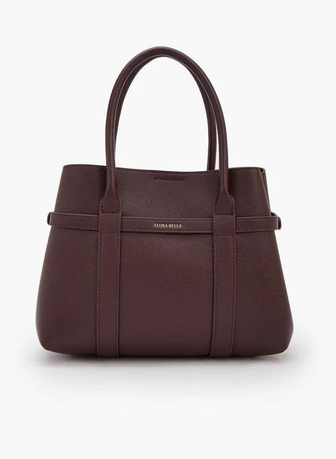 Flora Bella By Shoexpress Textured Tote Bag With Removable Pouch
