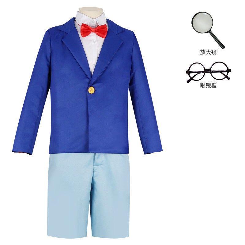 Jinyuan Yijia Conan Kidd cosplay adult childrens clothing in stock suit wholesale one-piece delivery in stock Conan 6-piece set 