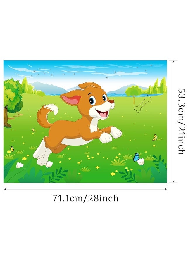 Morcheiong Pin The Tail on The Dog Birthday Party Game with 48pcs Bones Give The Puppy Dog A Bone Game for Kids Dog Birthday Party Supplies Decorations - Image 5