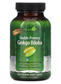 Ginkgo Biloba Double-Potency  60 Liquid Soft-Gels