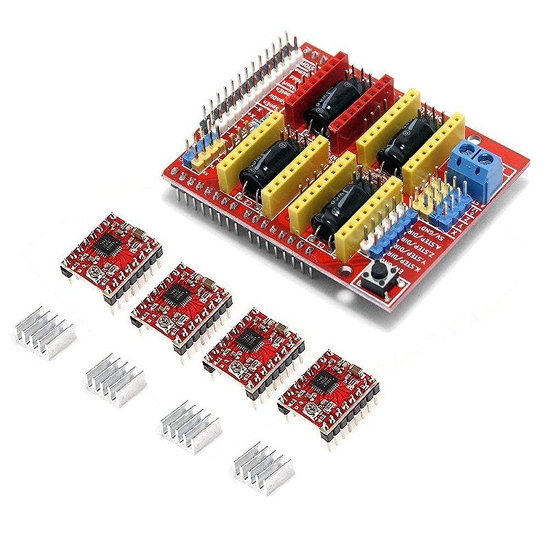 Cnc Shield V3 Engraving Machine, 3D Printer, 4 Pieces, A4988 Driver Expansion Board for Arduino