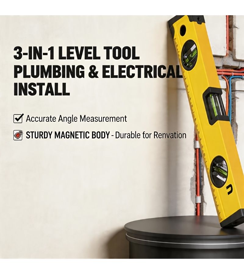 Magnetic Spirit Level 300mm High Precision Measuring Tool For Home Renovation - Image 5