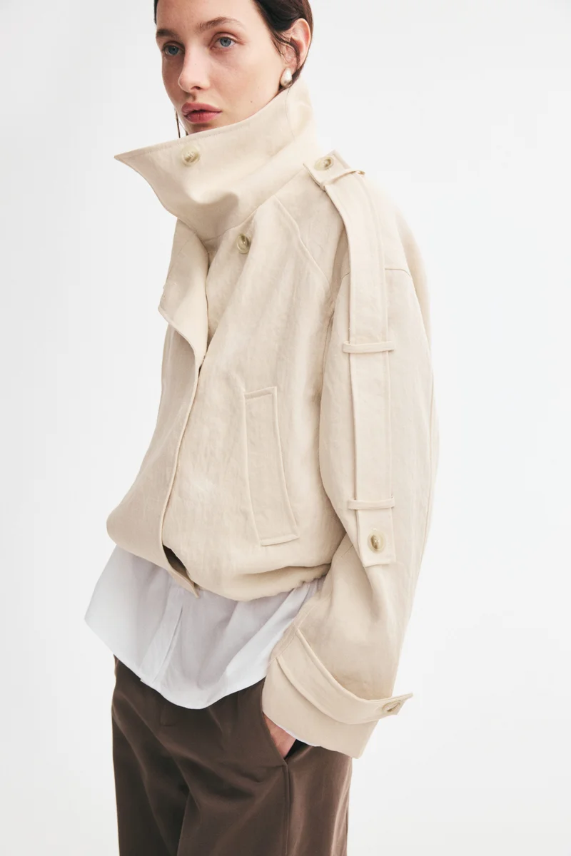 Oversized trench jacket