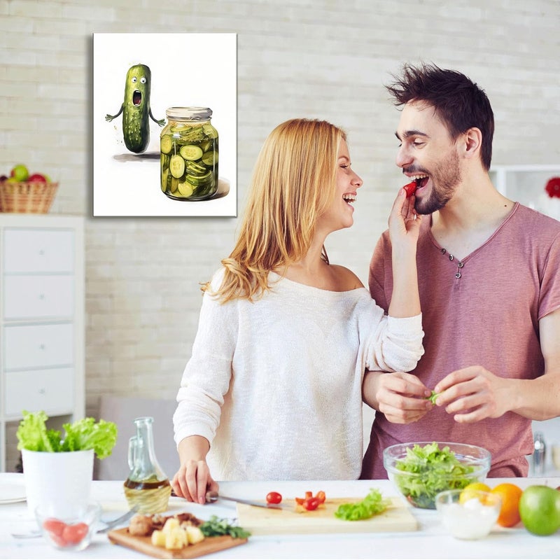 Ploceiny Funny Pickle Canvas Wall Art - Image 4