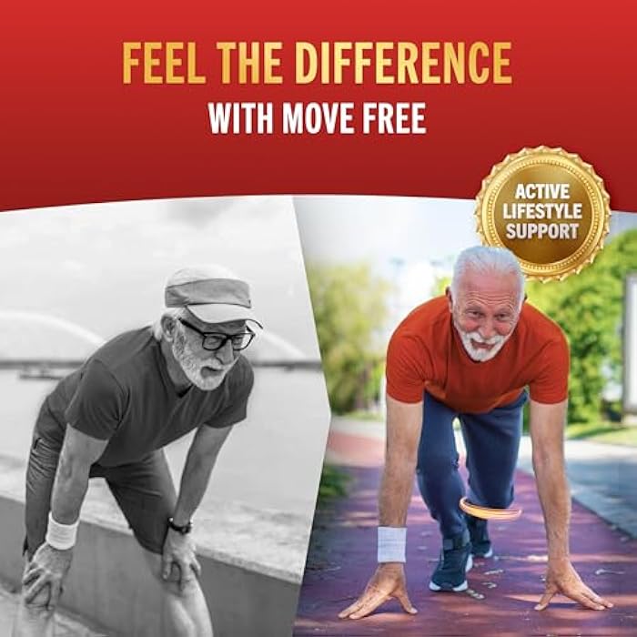 Move Free Advanced 5-Day Joint Support Supplement with Turmeric Curcumin & Tamarind (TamaFlex) Glucosamine, & Vitamin D3 for Joint Health, Bone Strength, Cartilage, and Knee Range of Motion. 90 Count - Image 5