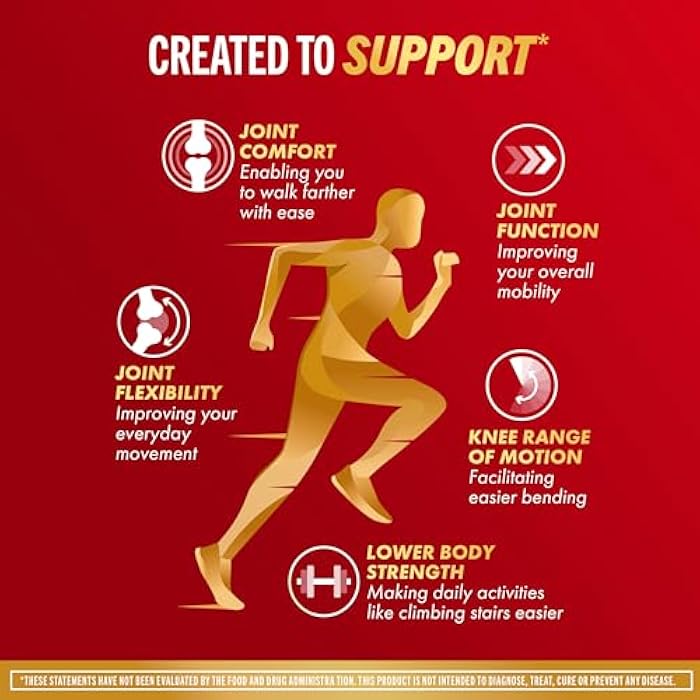 Move Free Advanced 5-Day Joint Support Supplement with Turmeric Curcumin & Tamarind (TamaFlex) Glucosamine, & Vitamin D3 for Joint Health, Bone Strength, Cartilage, and Knee Range of Motion. 90 Count - Image 4