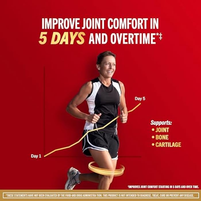 Move Free Advanced 5-Day Joint Support Supplement with Turmeric Curcumin & Tamarind (TamaFlex) Glucosamine, & Vitamin D3 for Joint Health, Bone Strength, Cartilage, and Knee Range of Motion. 90 Count - Image 2