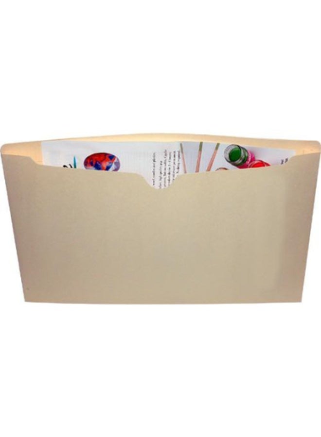File Pocket Single Pocket Legal Manila Paper Beige