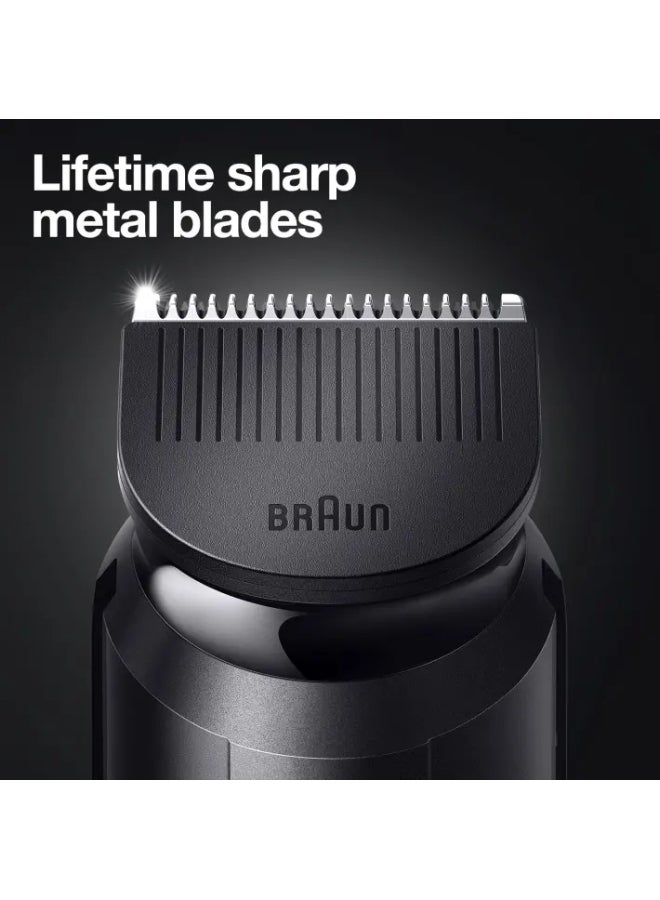 BRAUN 6 In 1 Face And Head Multi Grooming Kit , MGK3220, Black Black - New Package - Image 4