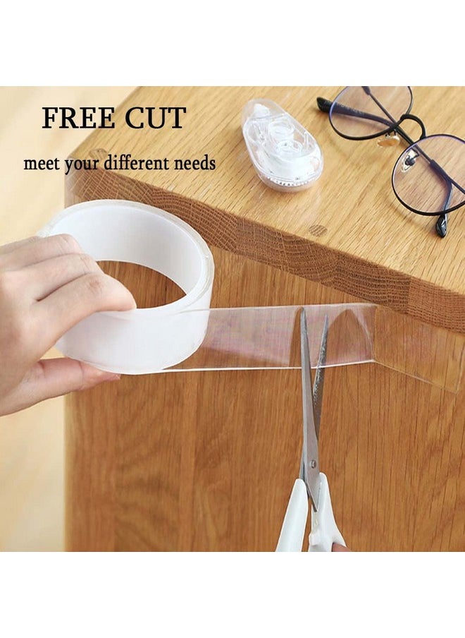ELANE 3 Rolls Nano Tape Double Sided Heavy Duty,Clear Double Sided Tape Heavy Duty Outdoor,Double Sided Tape Heavy Duty For Wall Hanging（9.85Ft/Roll）  - Image 5