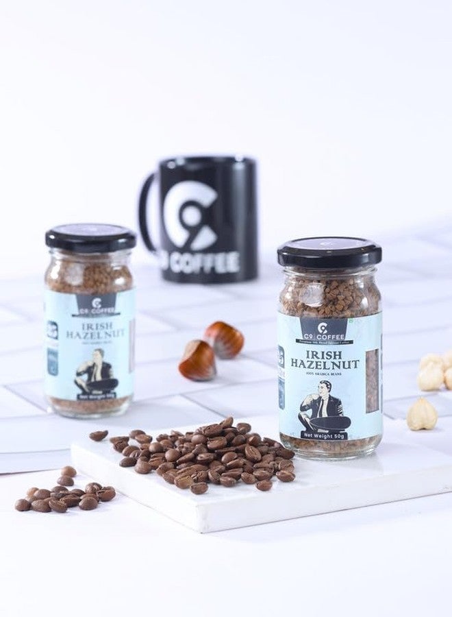 C9 Instant Flavored Espresso, Irish Hazelnut & Mocha Delight Coffee Combo | 100% Arabica | Freeze-Dried Coffee | Bold Espresso, Nutty Hazelnut & Chocolatey Mocha | Hot & Cold | Pack of 3-50g Each - Image 4
