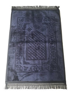 ماركة غير محددة سجادة صلاة كبيرة مخملية ناعمة اسود  - Image 2