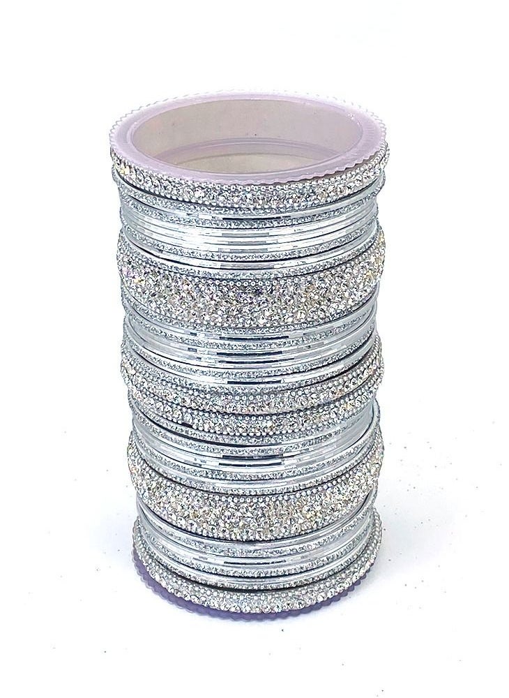 GOHONA - GOHONA Colorful Bangle Collection Beautifully Designed Indian Bollywood Style Alloy Metal Bangles for Kids Teenagers and Women - Image 1