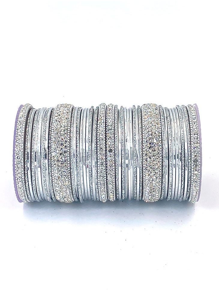 GOHONA - GOHONA Colorful Bangle Collection Beautifully Designed Indian Bollywood Style Alloy Metal Bangles for Kids Teenagers and Women - Image 1