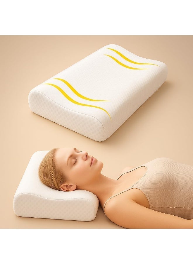 Medical memory foam neck support pillow – comfortable support for the neck and shoulders for side and back sleeping