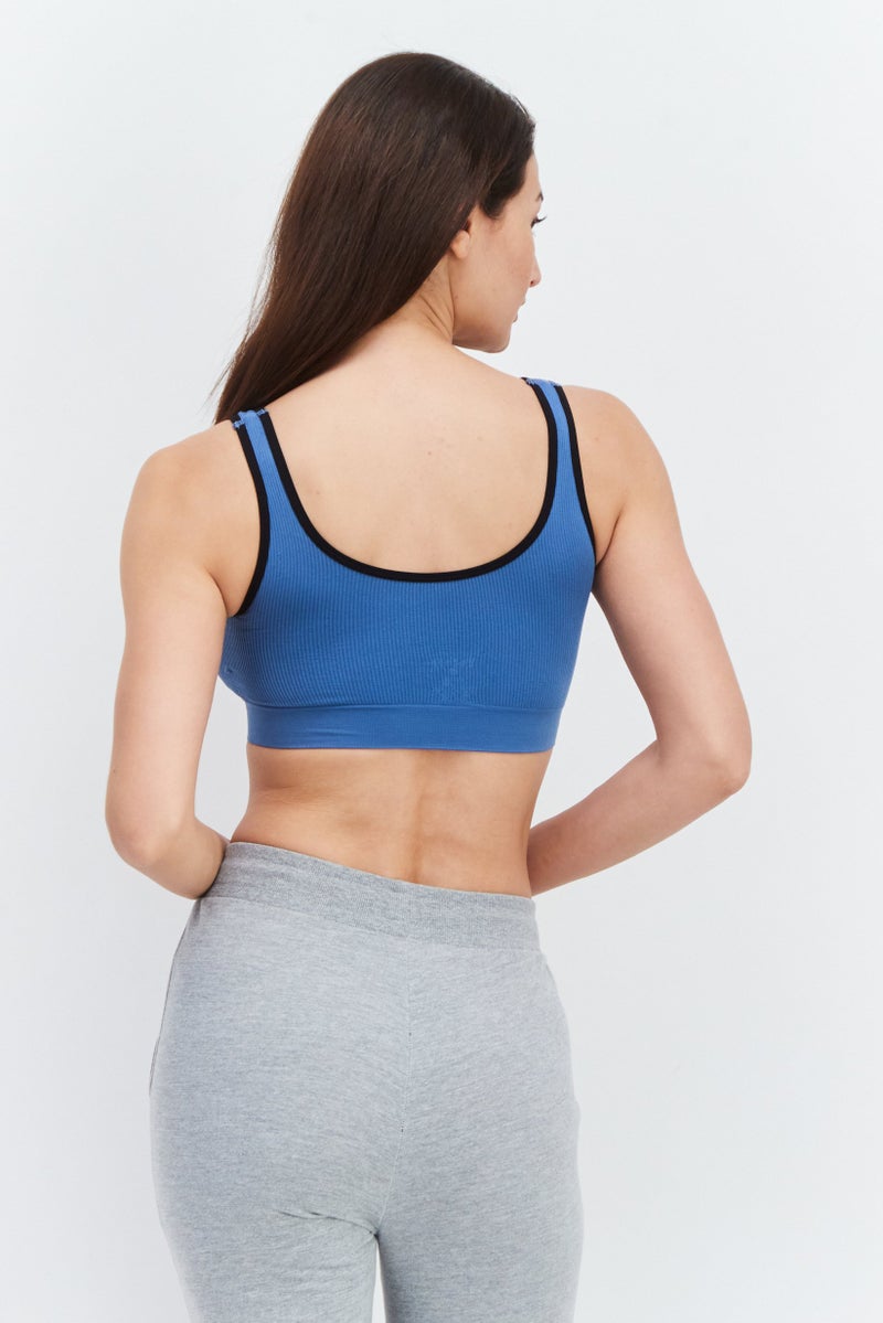 RBX Women 2pc Sportswear Fit Training Sports Bra, Grey  - Image 3