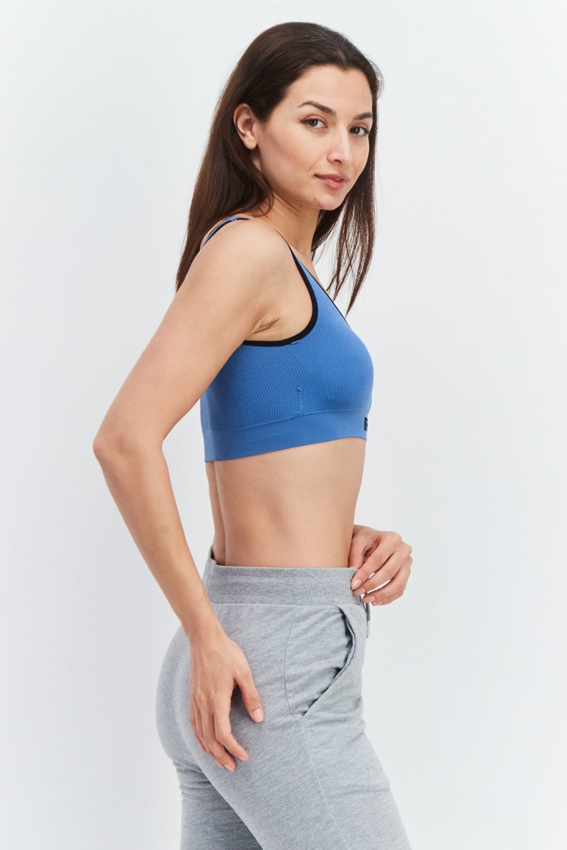 RBX Women 2pc Sportswear Fit Training Sports Bra, Grey  - Image 2