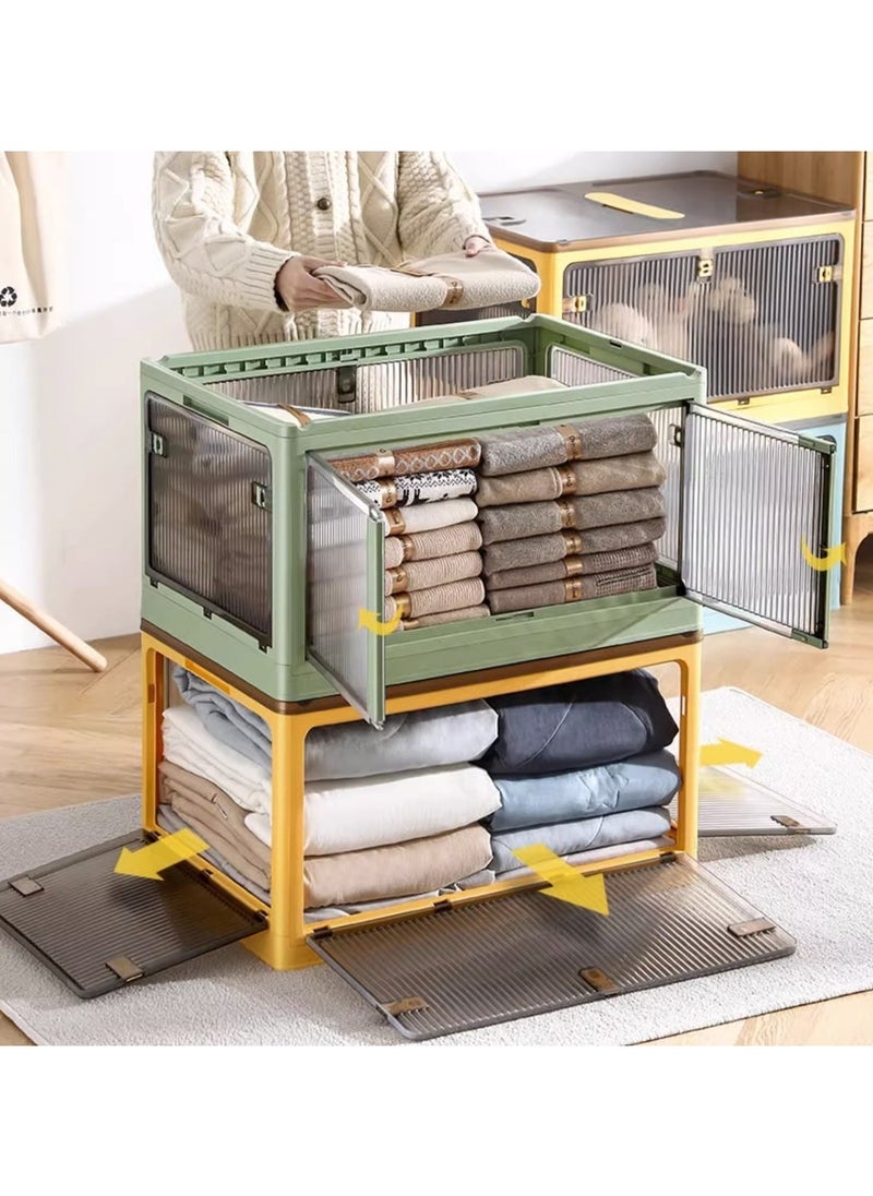 Folding Storage Box Household Foldable Storage Box for Wardrobe Clothes Storage Quilts Bedroom 47.5*35.5*24cm