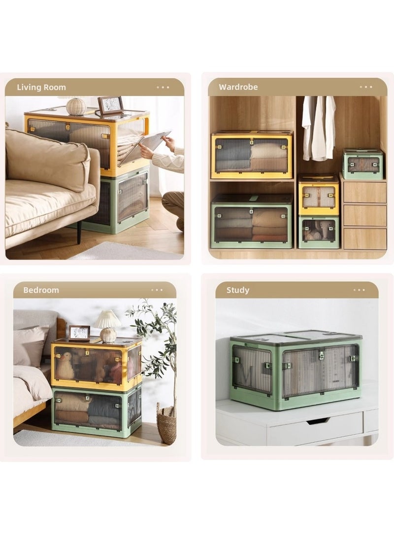 Folding Storage Box Household Foldable Storage Box for Wardrobe Clothes Storage Quilts Bedroom 47.5*35.5*24cm