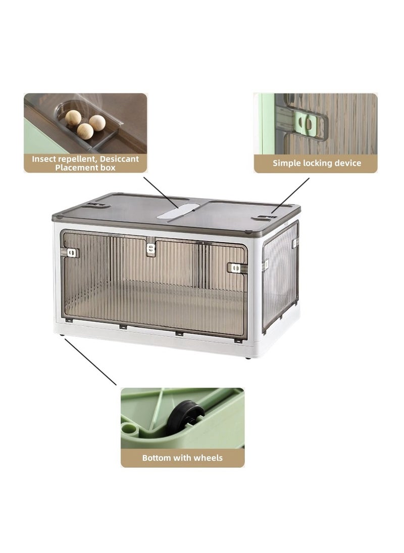 Folding Storage Box Household Foldable Storage Box for Wardrobe Clothes Storage Quilts Bedroom 47.5*35.5*24cm