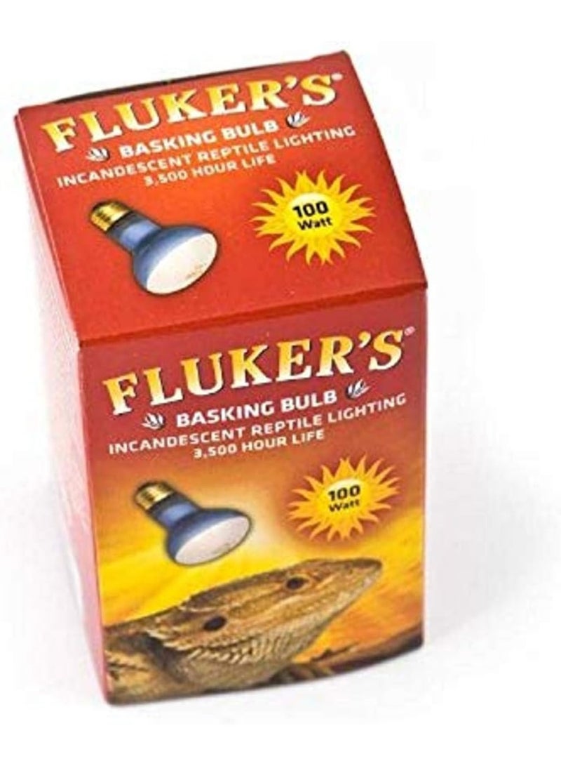 Fluker's Fluker's Incandescent Basking Spotlight Bulbs for Reptiles Tanks, Reptile Heat Lamp Bulbs for Infrared Light, 100-Watt