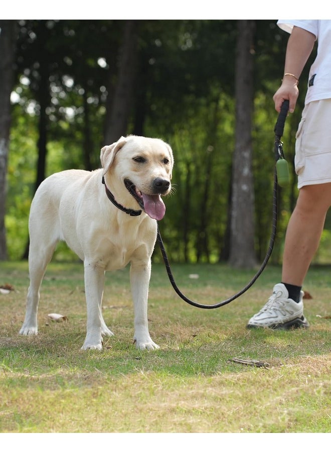 Joytale 6/5/4 FT Leashes for Large Medium Breed Dogs, Heavy Duty Nylon Braided Rope Dog Leash, Comfortable Padded Handle Strong Leashes with Poop Bags and Dispenser, Black, 5'×1/2'' - pzsku/Z0043CEFE63CBD79D2CA1Z/45/_/1736426518/5fe75c60-4bec-4754-9d66-d031d9762e51