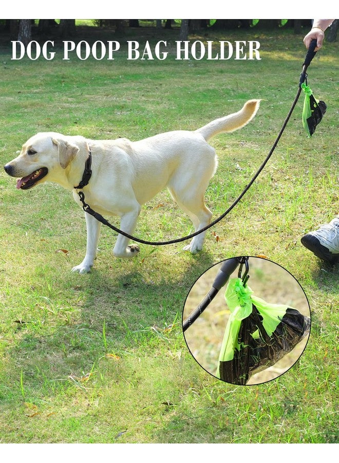 Joytale 6/5/4 FT Leashes for Large Medium Breed Dogs, Heavy Duty Nylon Braided Rope Dog Leash, Comfortable Padded Handle Strong Leashes with Poop Bags and Dispenser, Black, 5'×1/2'' - Image 4