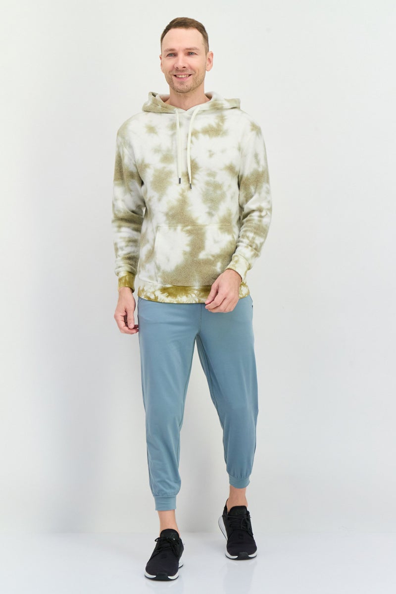 Feat Men Relaxed Fit Solid Jogger Pants, Slate Blue - Image 2